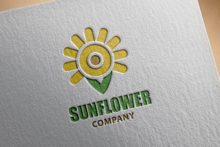 Sunflower Logo Template