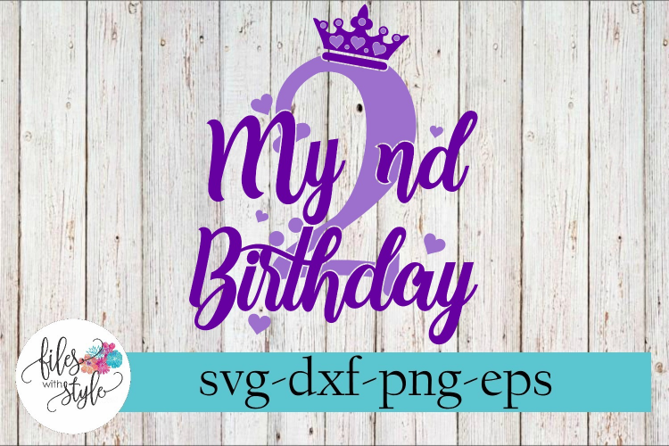 Download My 2nd Birthday Party Diva SVG Cutting Files (230992) | SVGs | Design Bundles