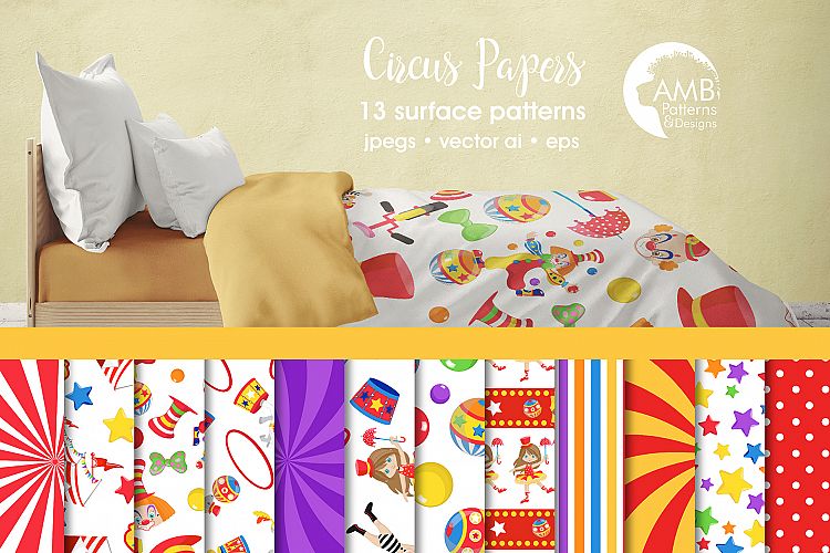 Circus patterns, Circus papers AMB-1159