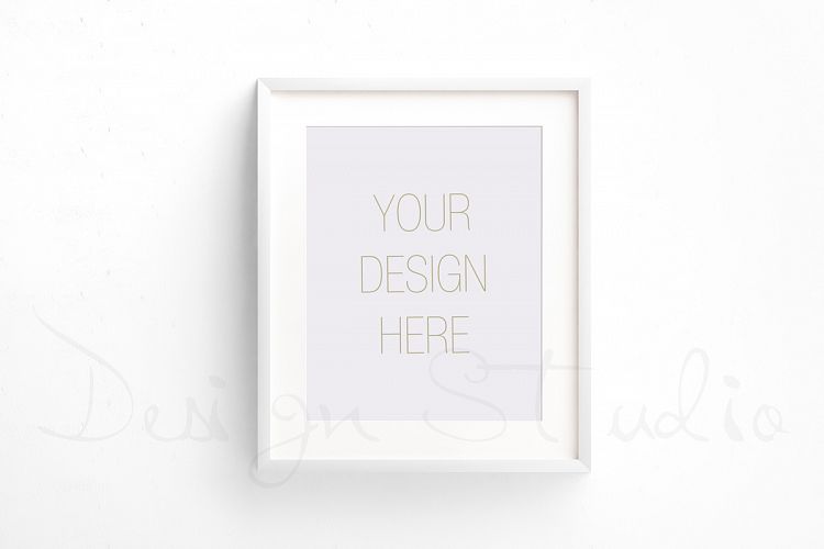 Styled Stock Photography, Frame Mockup set, vertical&Horizontal white frames