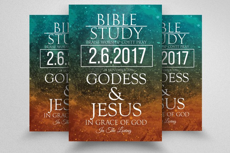 Bible Study Jesus Church Flyer