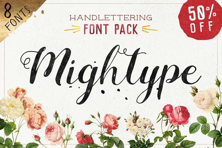 Mightype Handlettering Font Pack