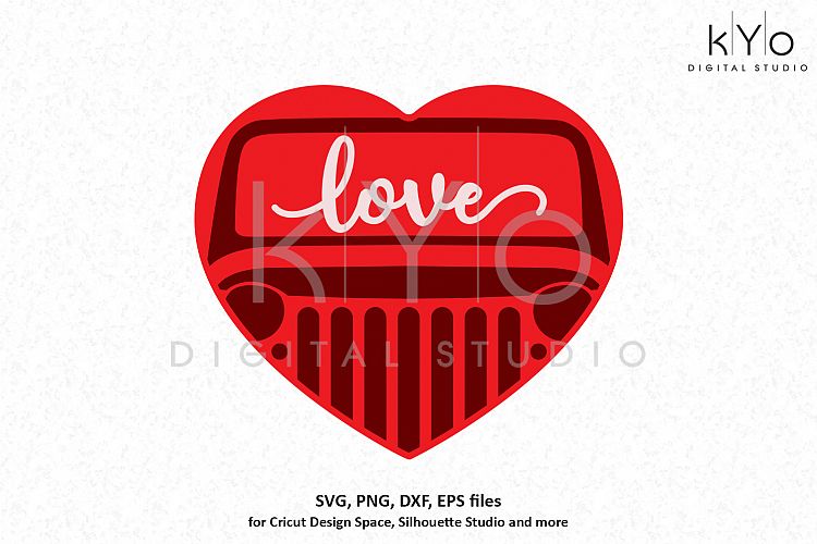 Jeep Love svg png dxf eps files