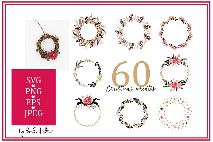 60 Christmas wreaths