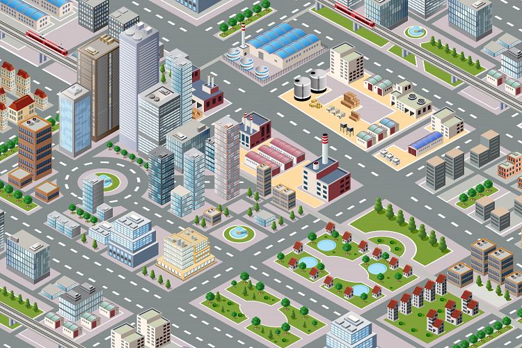 Big isometric city
