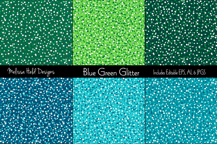 Blue   Green Glitter Textures
