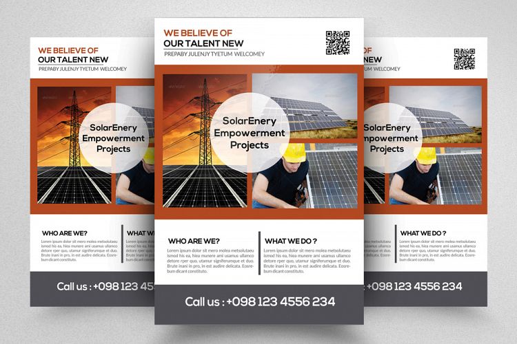 Solar Energy Project Business Flyer