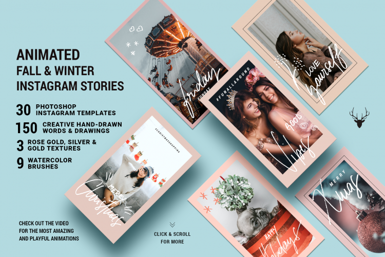 Fall & Winter - Christmas ANIMATED Instagram Stories