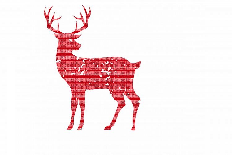 Download Distressed Deer SVG Files Cut Files Heat Transfer Vinyl Scrapbooking Stencil EPS DXF Silhouette ...