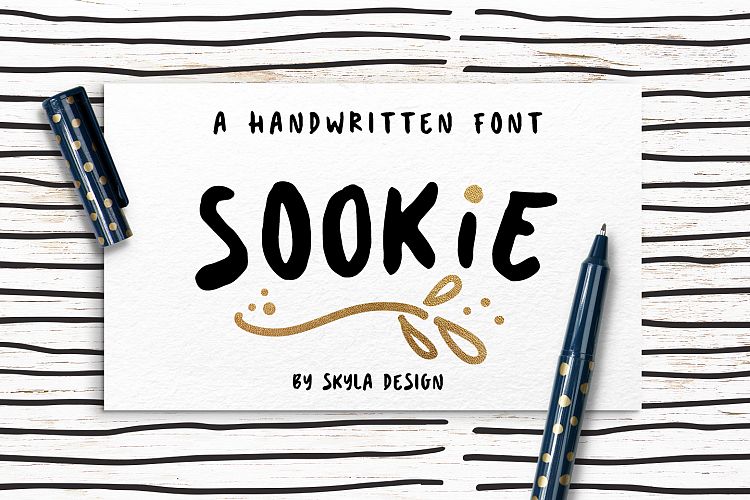 Cute handwritten font, Sookie