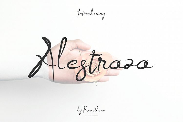 Alestraza Modern Script font