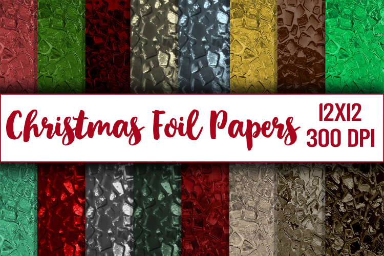 christmas digital paper, wrapping paper, scrapbook paper example image 1