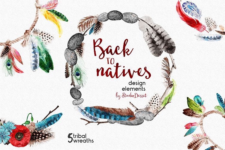 Back to Natives Watercolor Illustrations