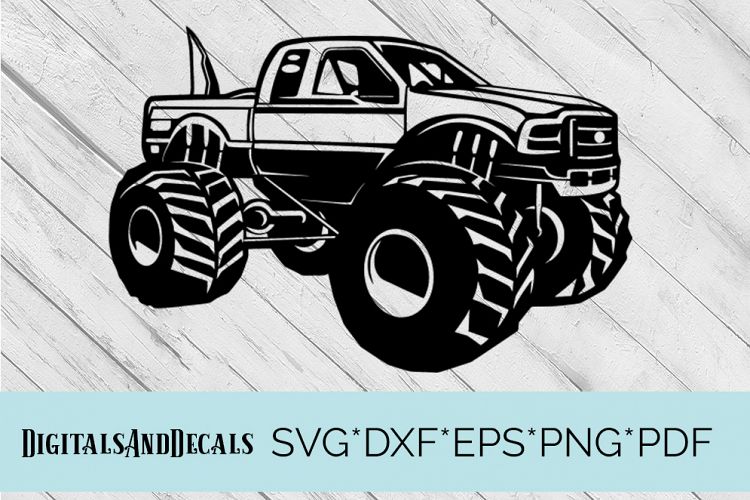 Big Foot Monster Truck SVG Cutting File (58151) | SVGs ...