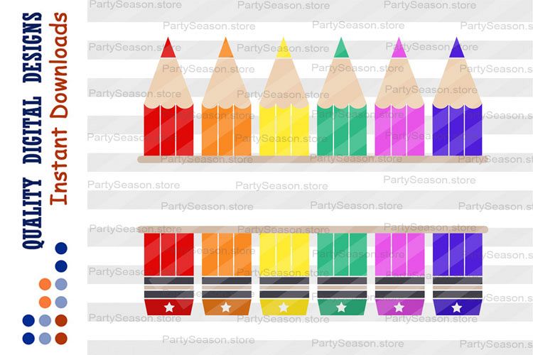 Pencils monogram SVG Pencil Svg Files Teacher monogram svg