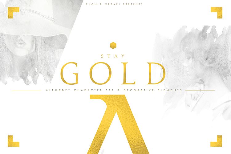 STAY GOLD - Luxurious Alphabet Set
