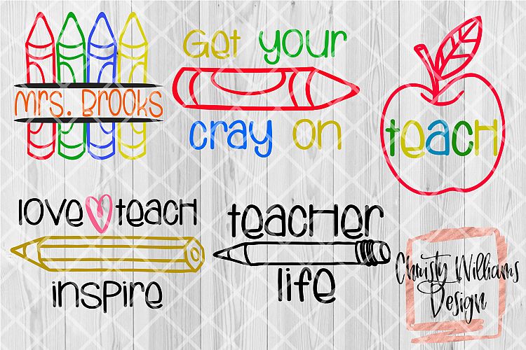 Teacher SVG Bundle 5 Designs