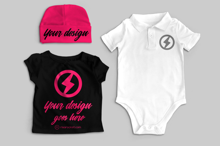 Baby Clothing Photosop Mock Ups