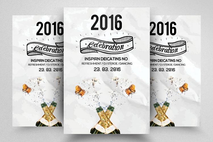 Happy New Year Celebration Flyer