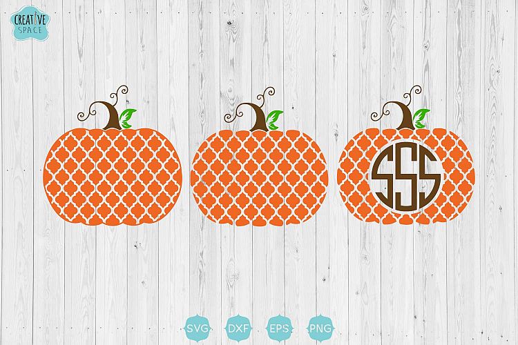 Quatrefoil Pumpkin Svg, Pumpkin Svg