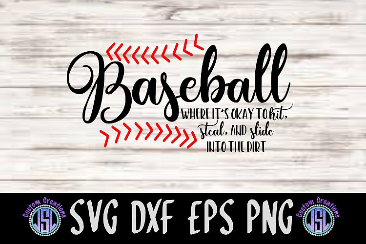 Download Baseball | Hit, Steal, & Slide | SVG DXF EPS PNG Cut File ...