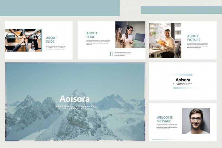 Aoisora Powerpoint Template