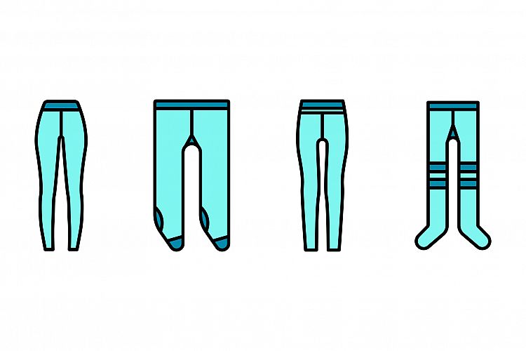 Tights icons vector flat example image 1