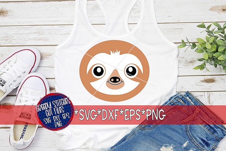 Download Sloth Face Set SVG|DXF|EPS|WMF|PNG Cut Files (92373 ...