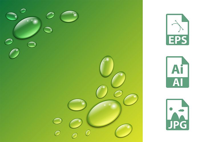 Water Drops Illustration