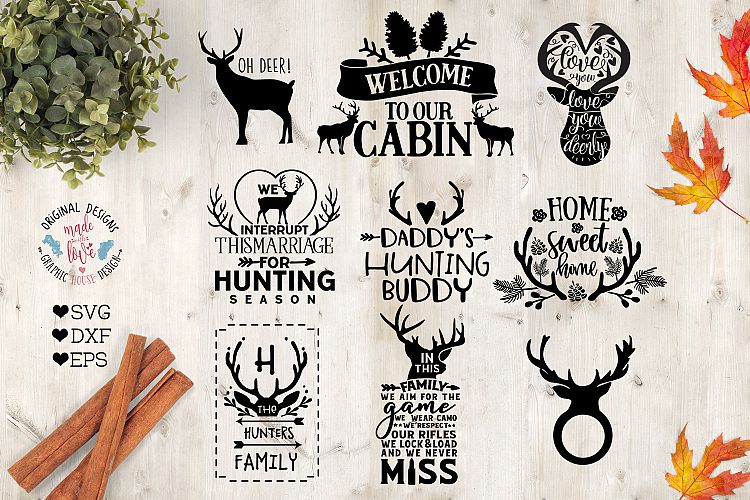 Hunting Season Mini Bundle Cut Files in SVG, DXF, EPS