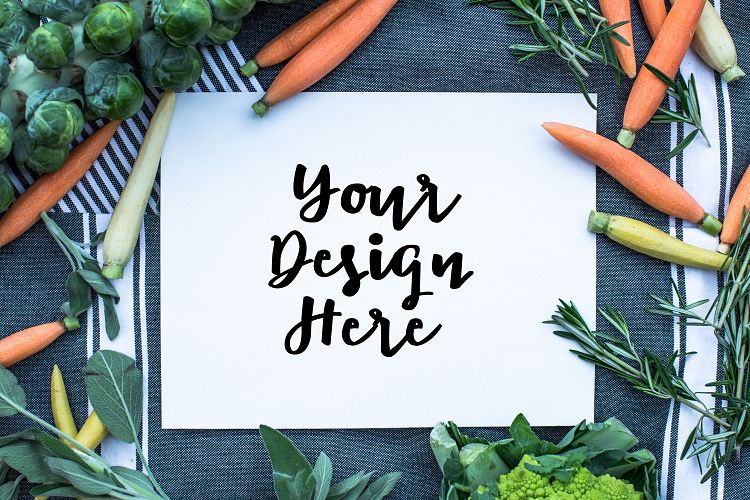 Vegetable mockup