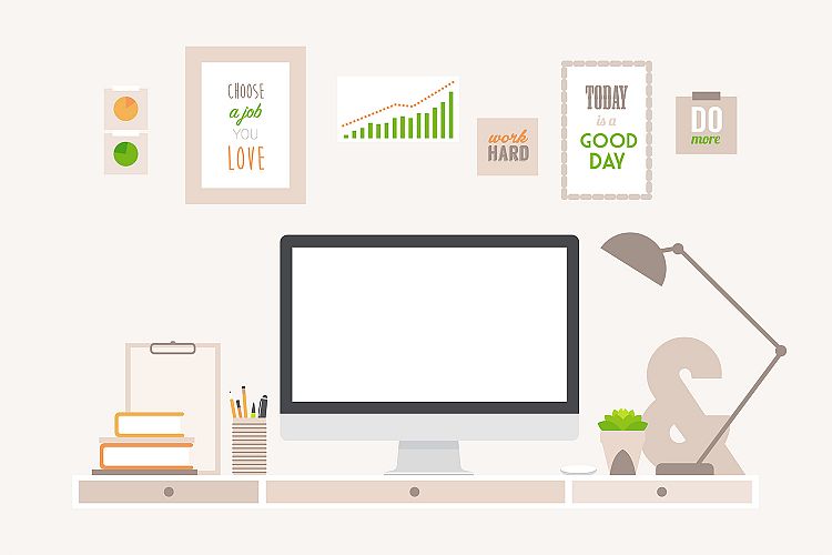 Modern workspace with iMac
