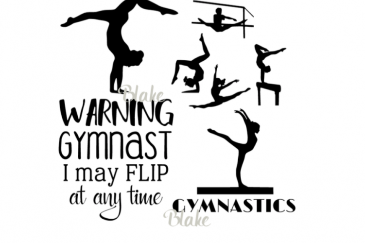 Download Gymnastics quote svg female gymnast collection bundle CUT file for Silhouette Wall Decal Vinyl ...