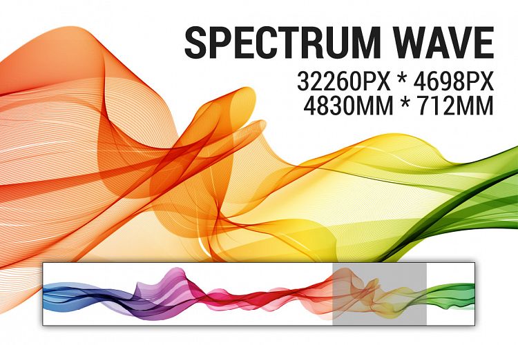 Abstract vector spectrum wave background