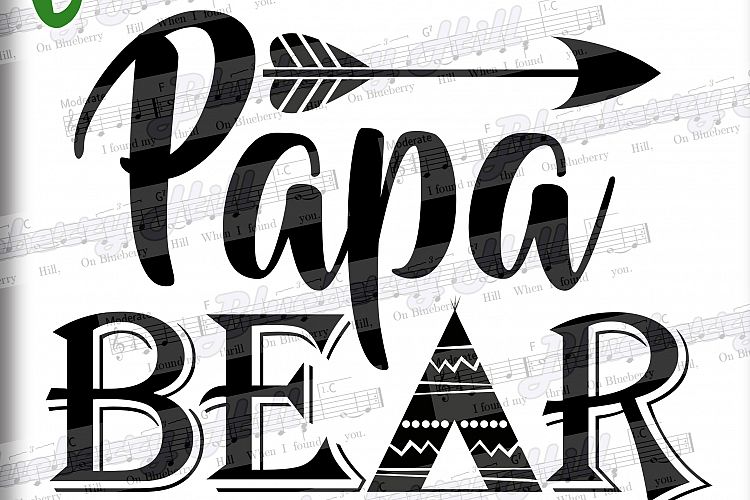 Download Papa bear SVG - Papa svg digital - Papa Bear with Arrow