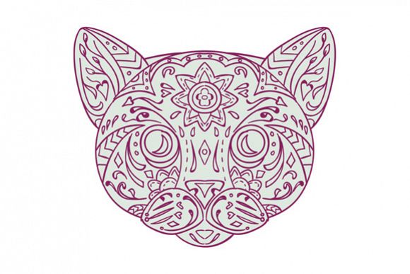 Cat Head Mandala example image 1