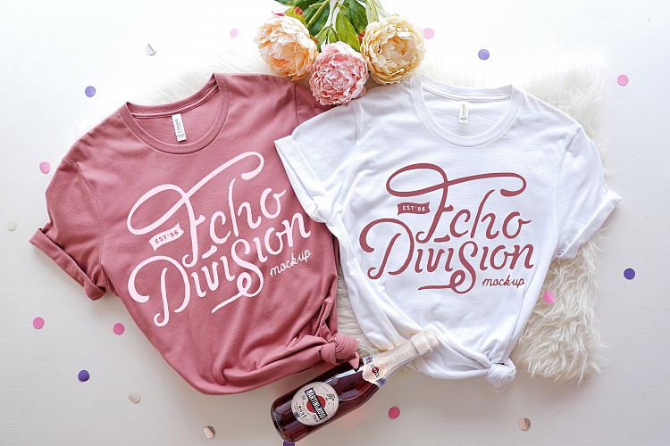 Download Bachelorette Mockup|Bella Canvas 3001|Couple Shirt Mockup