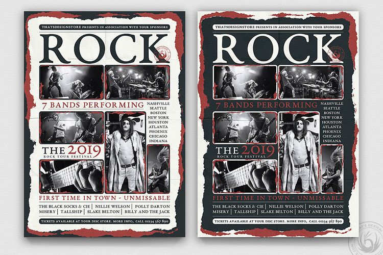Live Concert Flyer Template V9