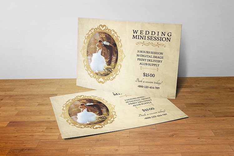 Retro Wedding Mini Session Template