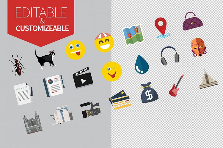 Jumbo Flat Icons