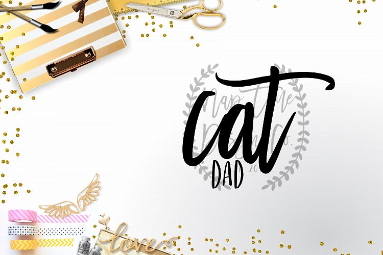 Cat Dad SVG