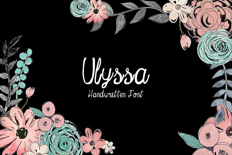 Ulyssa Handwritten Font + Bonus