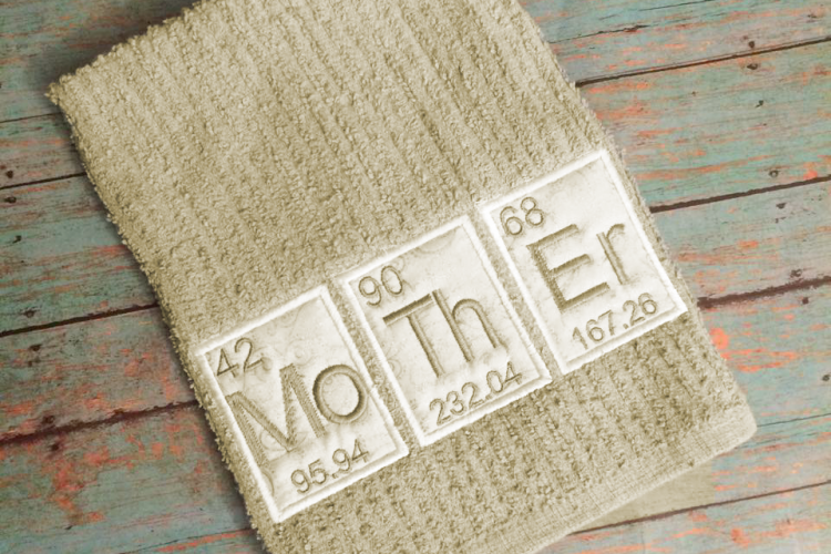 Periodic Mother Applique Embroidery Design
