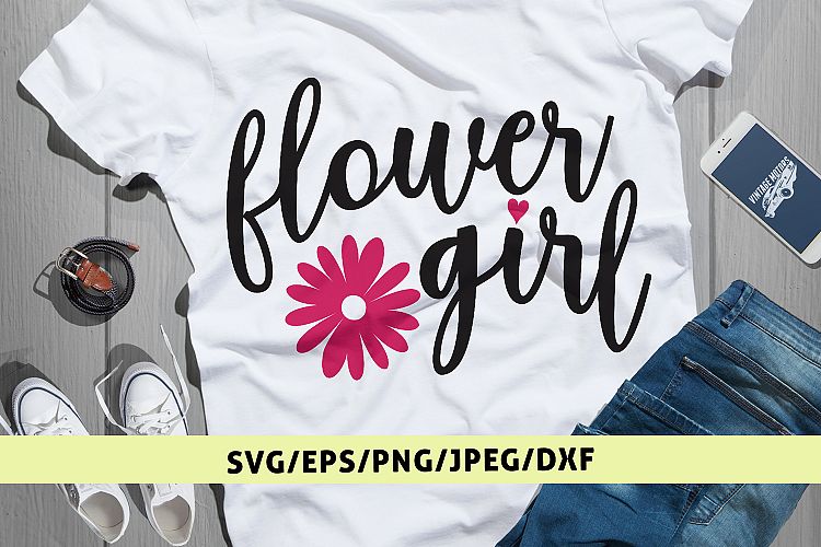 Flower Girl - Wedding SVG EPS DXF PNG Cutting Files