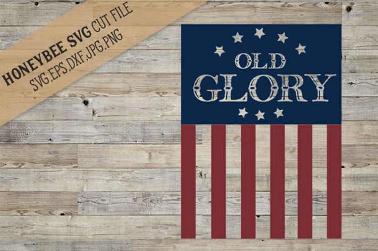 Download Old Glory Flag SVG Cut File (143108) | SVGs | Design Bundles