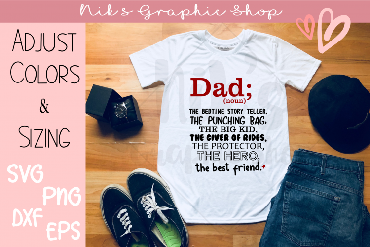 Dad Svg, The Best Dad Svg, Dad Shirt Svg, Dad Gift Svg