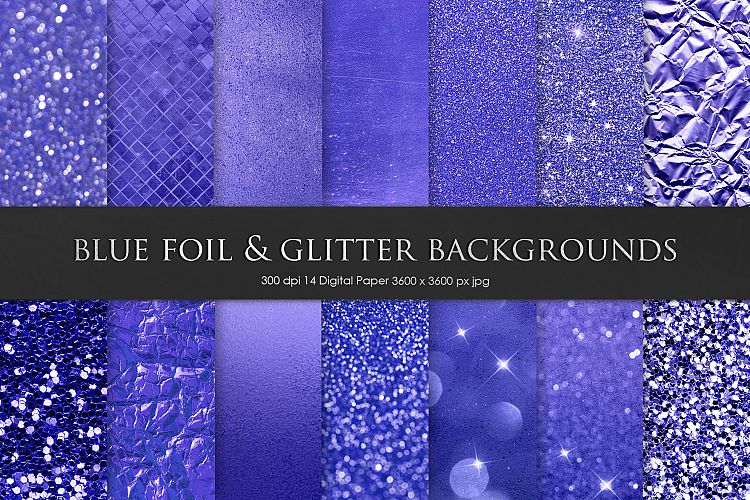Blue Foil   Glitter Textures