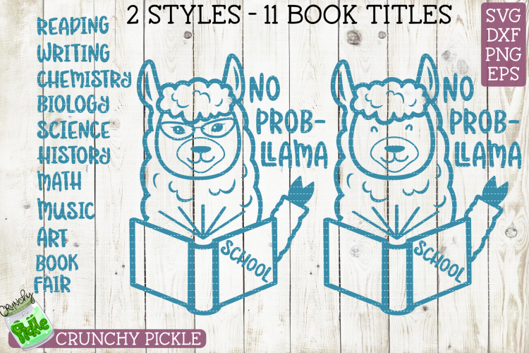School Llama No Problem SVG