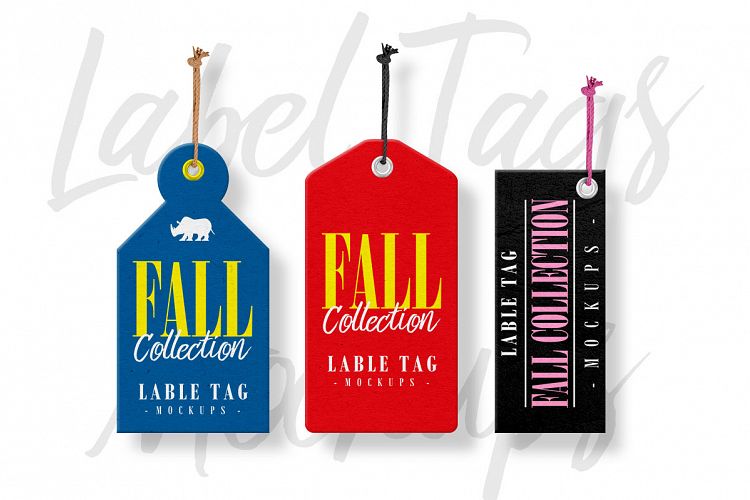 Label Tags Mockups example image 1