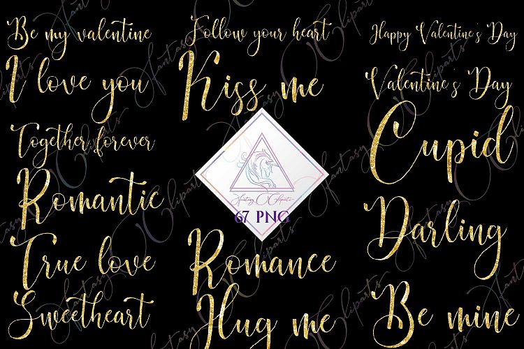 Valentines Day Word Art Clipart